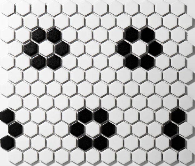 Metro Hex: 10x12 Metro Hex Porcelain Mosaic Tile (Matte)
