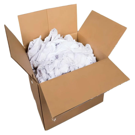 22lbs of White Rags